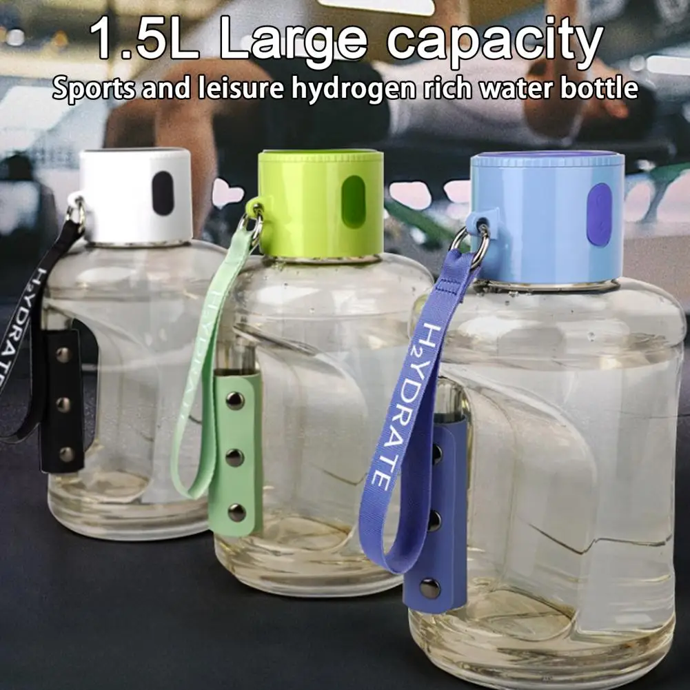 1500ML Hydrogen Water Bottle USB Charging Hydrogen Water Generator Sport Bottle for Home Outdoor Travel
