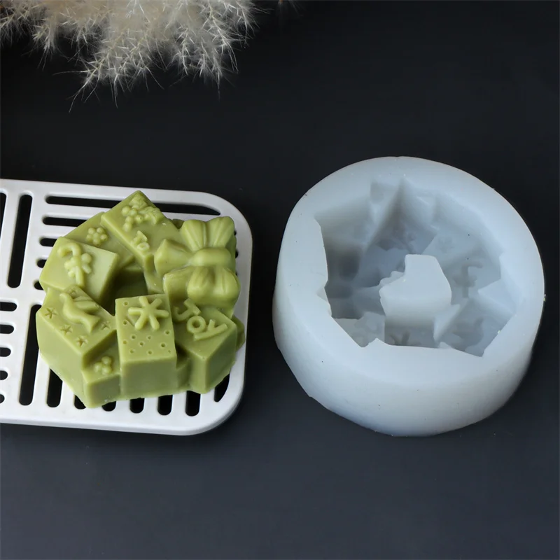 3D Flower Cat Bamboo Basket Silicone Soap Mold DIY Creative Bow Gift box Flower Bird Irregular Skull Flat Plaster Candle Mould
