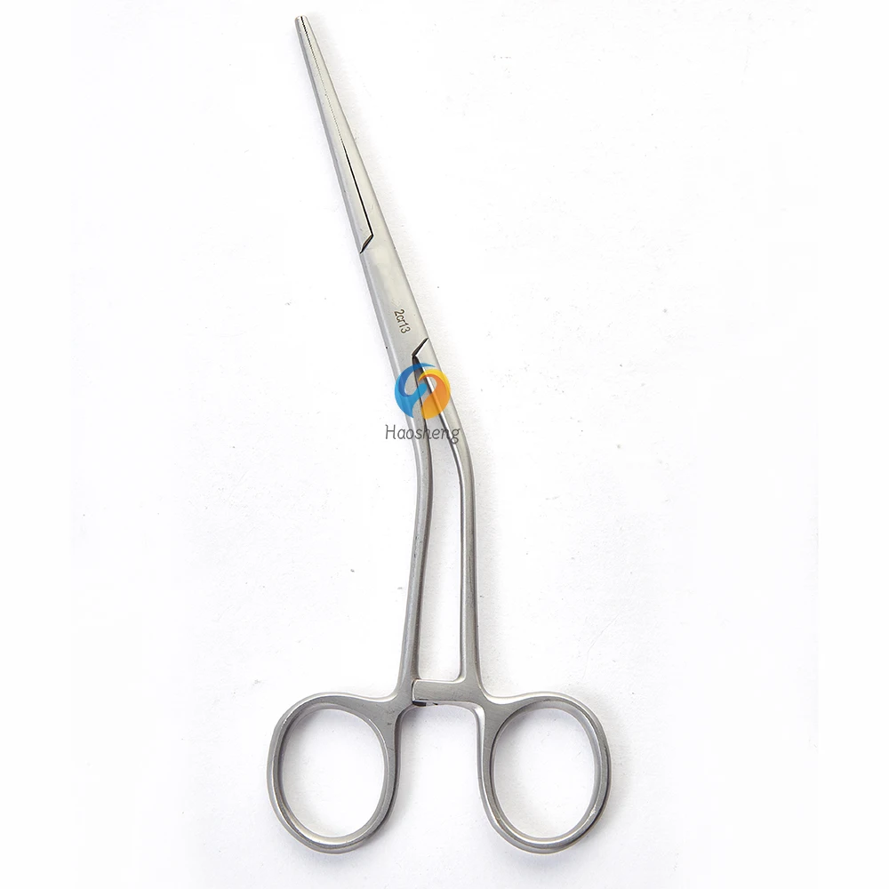 Serrated PTFE Nasal Implant Forceps Gold Handle Stainless Steel Rhinoplasty Nasal Dressing Plier