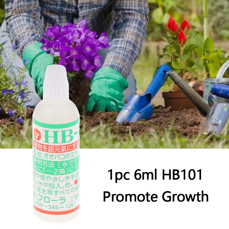 Plant Fertilizer Hydroponic Plant Fertilizer Plant Rooting Powder 1Pc 6ml HB101 Promote Growth and Strong Root Liquid Plant Succulent Slow-Release Vitality Liquid Nutrient Rooting