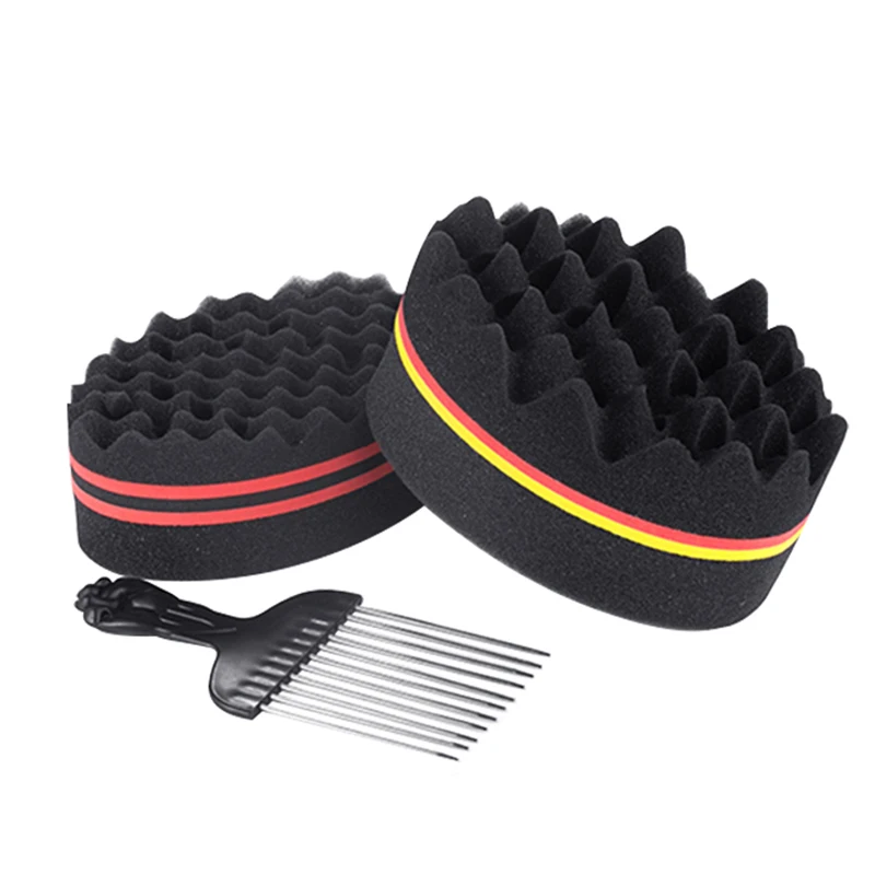 Make Hair Curl Black Men Hair Sponge Brush Foam Hair Comb - China Oval  Shape Hair Twist Sponge and Hair Curl Comb Sponge price