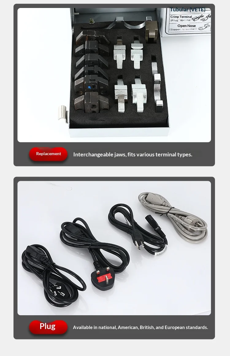 50B2 2.5T Heavy Duty Electric Crimping Tool AC200/230V, 0.5-120mm² for Power Cab