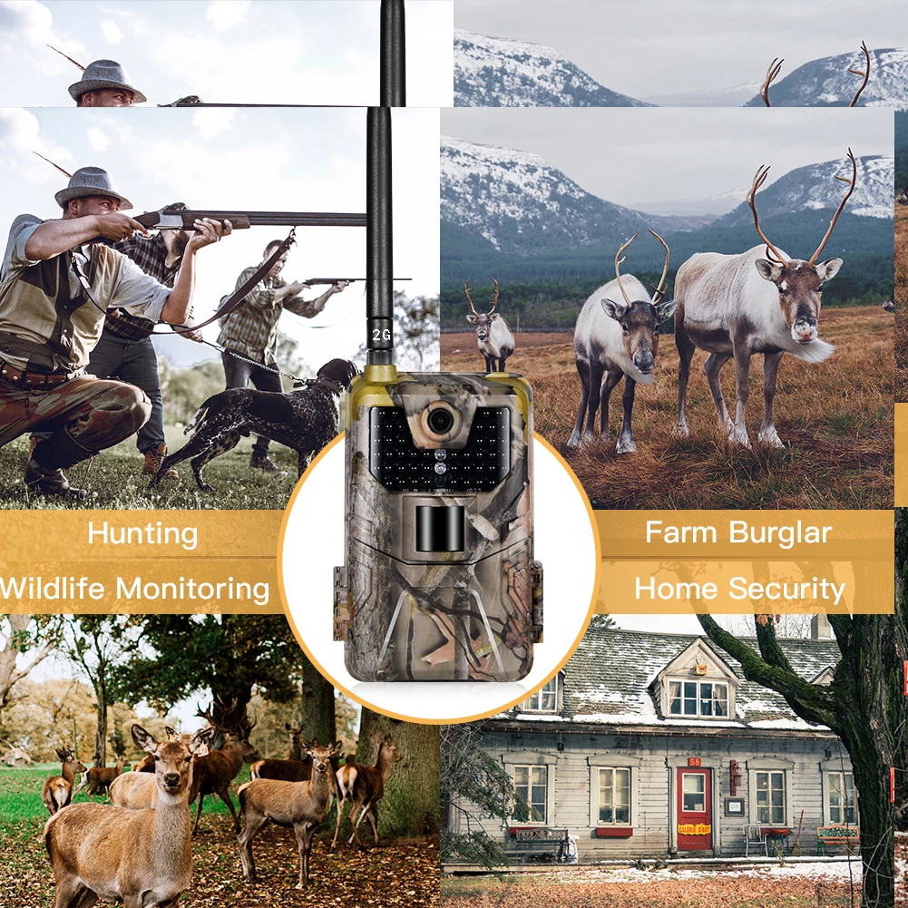 Suntekcam HC900M Hunting Trail Camera 2G SMS/MMS/SMTP1080P HD 20MP Night Vision Wildlife Waterproof Photo Traps Game Camera