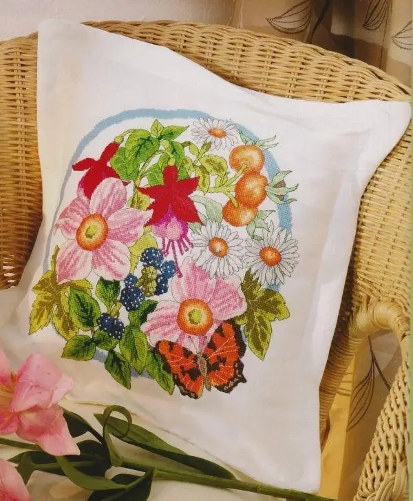 

Осенние цветы и фрукты 37-38, высокое качество, красивый и милый комплект для вышивки крестиком, высота Игла DIY Work