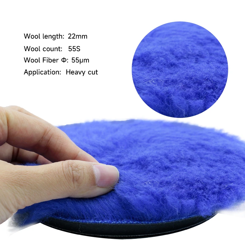 DETAILING Car Polishing Pad Wool ing Pads Waxing Polishing Disc Cleaning Scratch Removal Tool 3/5/6 Inch Self-Adhesive