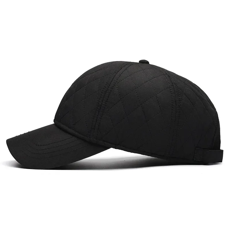 Winter Thermal Baseball Cap for Large Head - Windproof Fleece Lined Hat with Ear Covers, Unisex Cold Weather Beanie Winter Thermal Baseball Cap for Large Head - Windproof Fleece Lined Hat with Ear Covers, Unisex Cold Weather Beanie