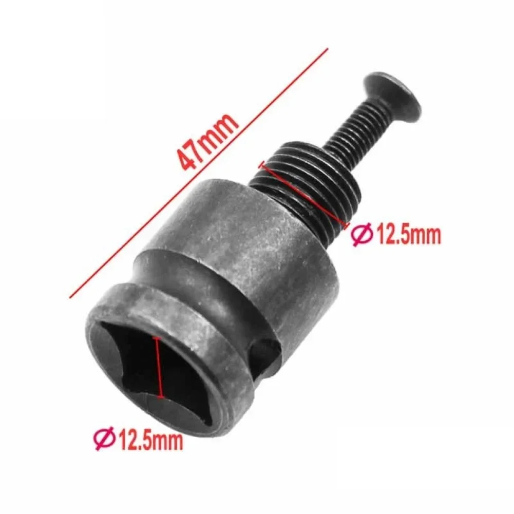 Drill Chuck Adaptor For Impact Wrench Conversion 1/2-20UNF Electric Drill Wrench Conversion Head With Screw Bit Tools 6