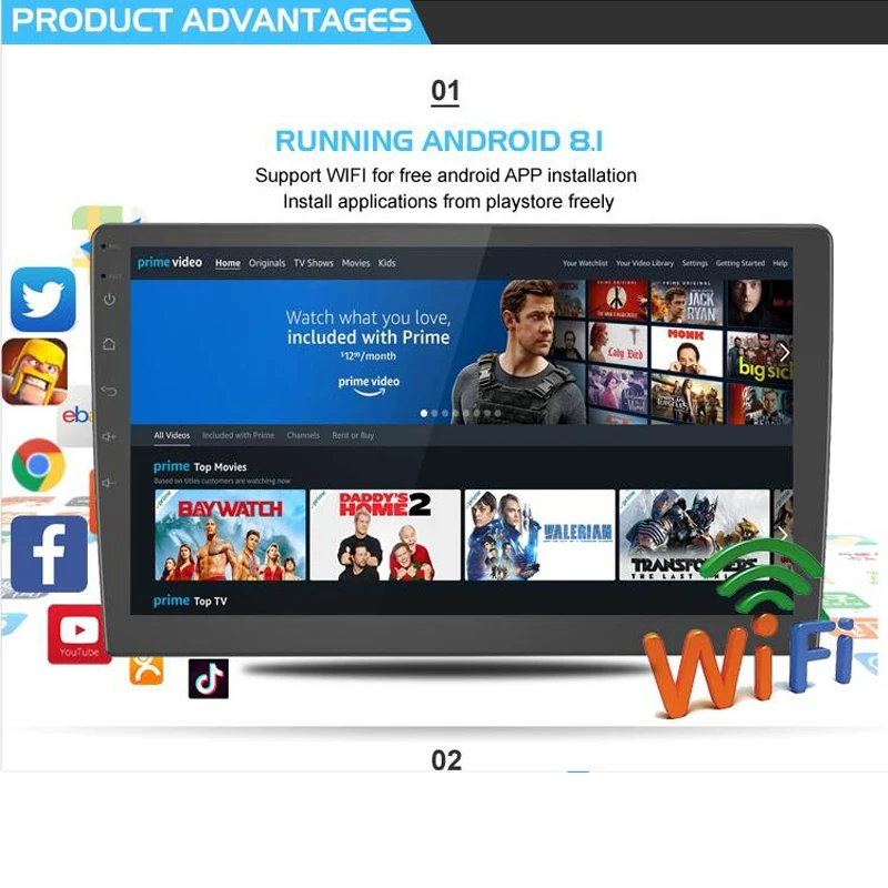 ž ī 巹Ʈ , 10.1 ġ IPS 4K 1080P ȵ̵ 8.1 º PC,  BT 16G HDMI ¼ θƮ ̷ ȵ̵ 