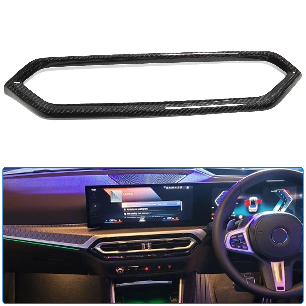 2022+ For BMW G20 G21 G22 G23 G26 I3 I4 Carbon Fiber Interior Modification  Carbon Fiber Texture Central Console Dashboard Panel - AliExpress