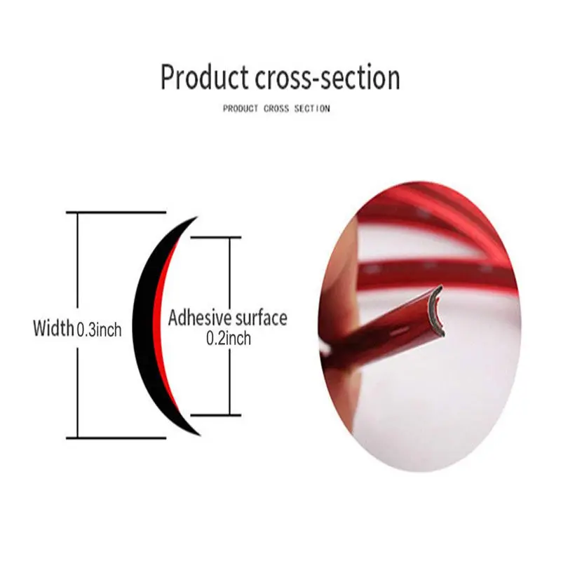 Interior Moulding Trim Strip 5M Car-styling Flexible Door Auto Interior Decorative