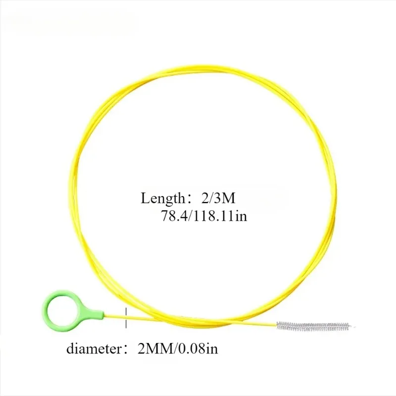 2/3m Car Sewer Unclogger Cleaning Brush Car Sunroof Long Hose Drain Hole Drain Unclogger Car Cleaning Tools  Auto Accessories 4