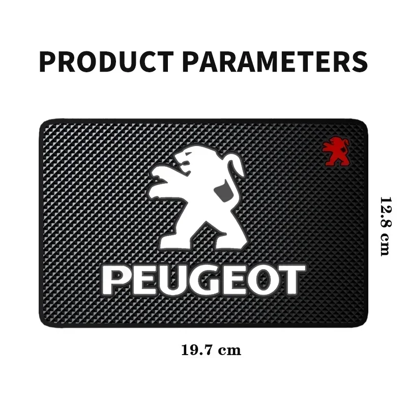 Car Non Slip Mat Phone Holder Pad Accessories 1pcs For Peugeot 206 207 307 3008 2008 308 408 508 301 208