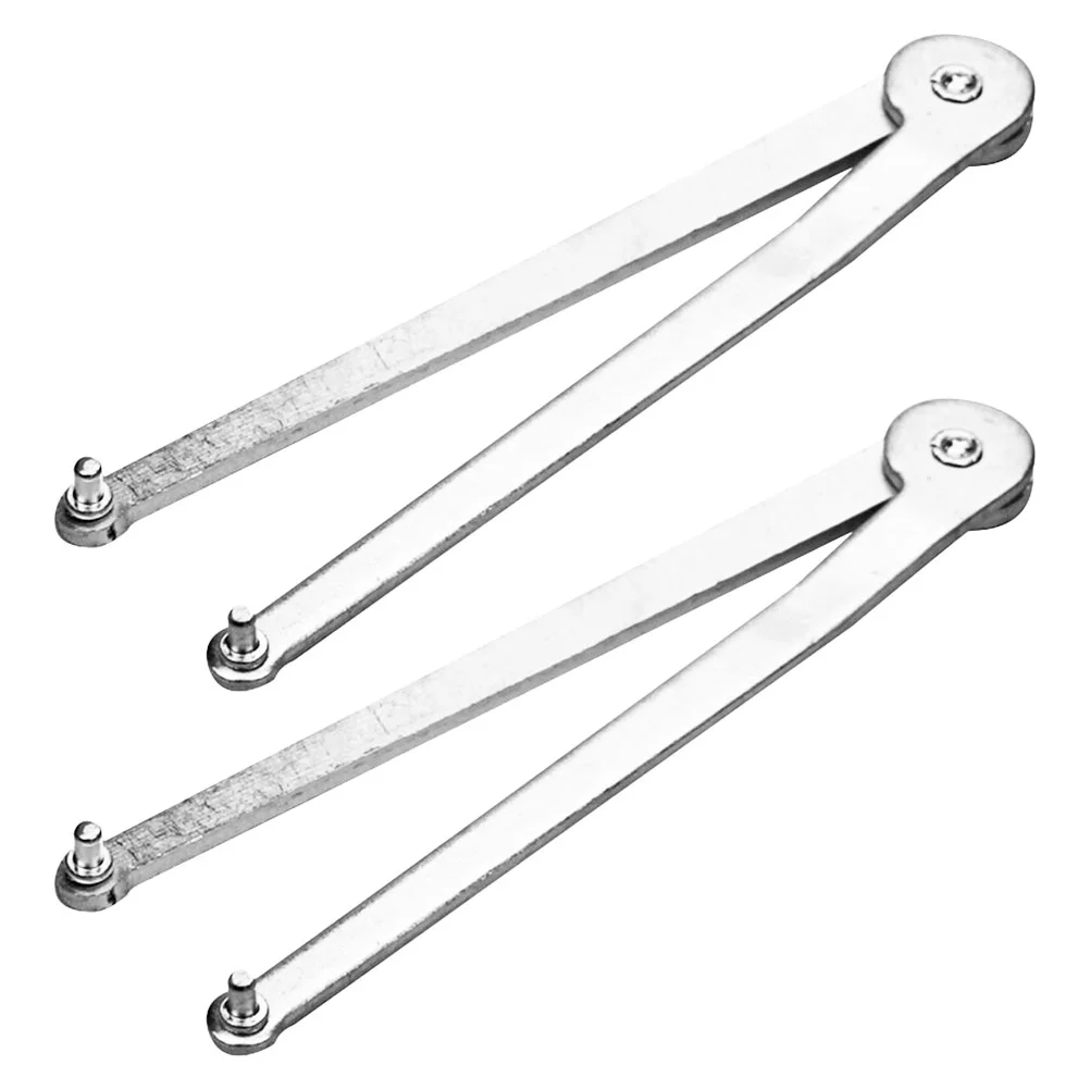 

2 Pcs Angle Wrench Adjustable Spanner Pin Tool Removal Thicken Wrenches