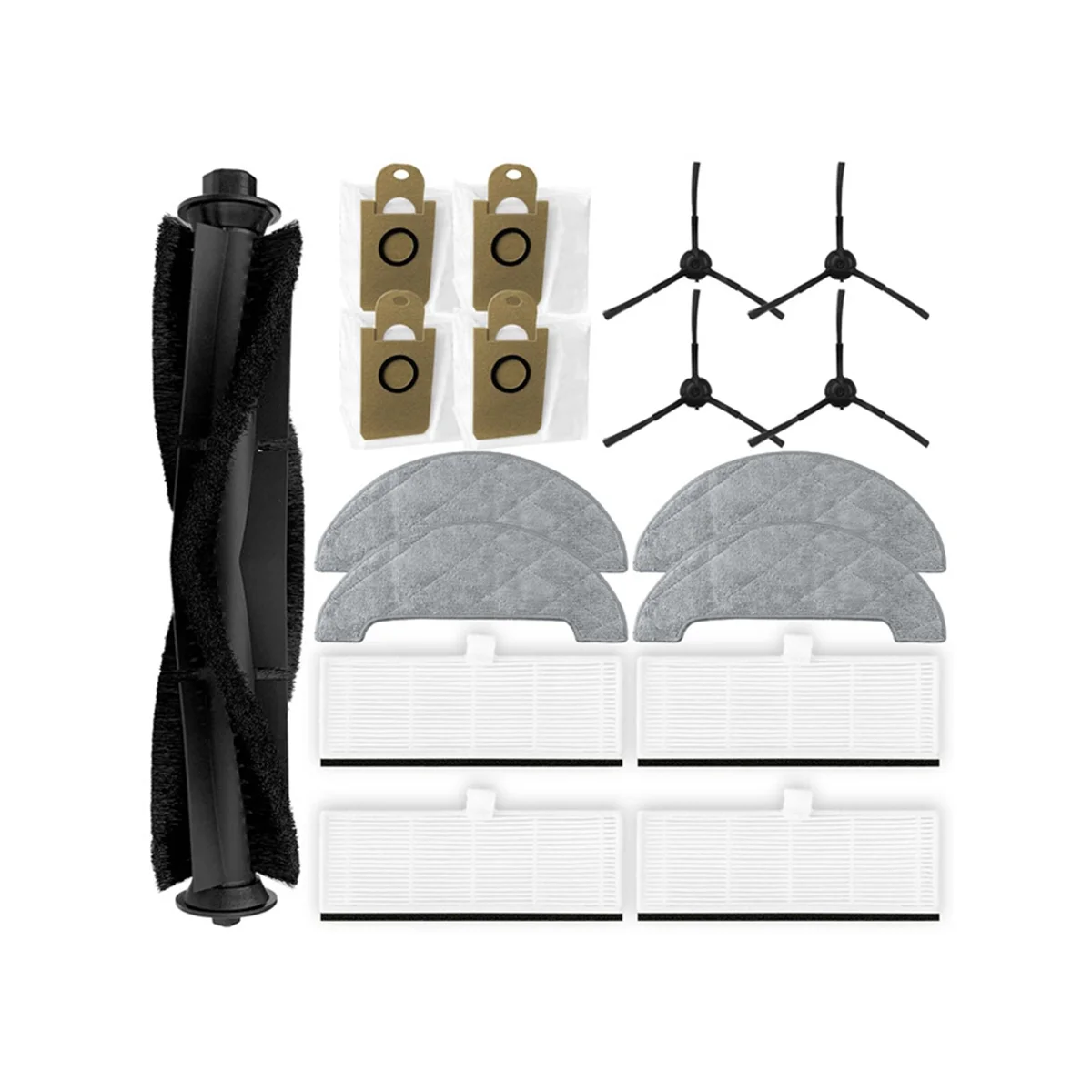 

Запчасти для робота-пылесоса Imou L11 L11 Pro, основная вращающаяся боковая щетка, Hepa фильтр, тряпка, пылесборник, набор