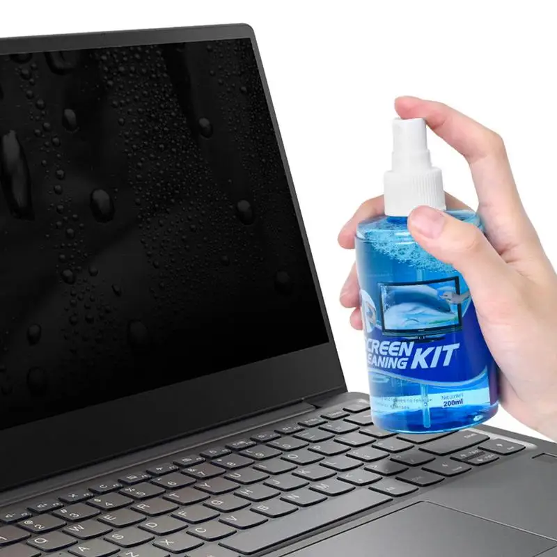 Screen Cleaner Spray Kit para Smart Tvs Monitores tv Screen Cleaner Spray e Wipe Monitor Laptop Cleaner Carro Incluído