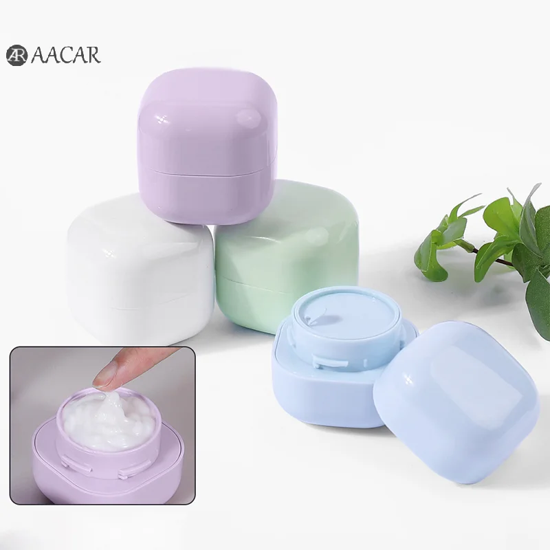 

Colorful Empty Cream Jar Cosmetic Jar Makeup Container Round Refillable Bottle Plastic Box Travel Bottle Tool