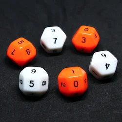 Set of 10 Colorful 10 - Sided Educational Dice Puzzle Game (Mixed color)