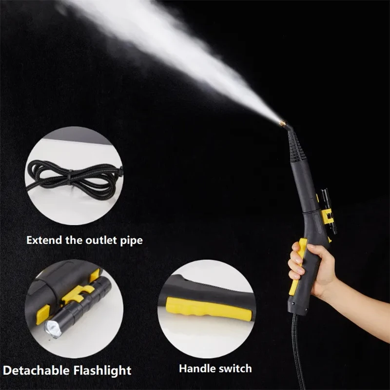 Upgraded 2nd Steam cleaner 2600W High Pressure Washer Sterilization Car Furnitures Carpet Sofa Curtain Cleaning Washing Machine 2