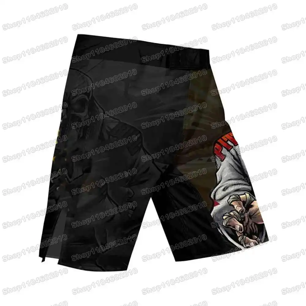 WWF Boxing Division Rash Guards Surfing Jersey Beach Shirts Swimwear Diving Gym Shorts MMA BJJ Men Jiu Jitsu Fitness Sets