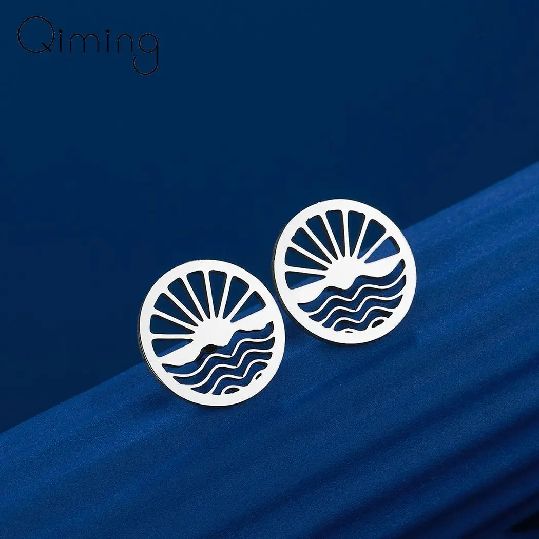 

Женские серьги-гвоздики из нержавеющей стали