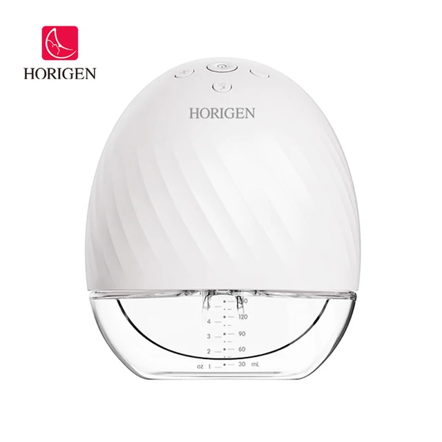Horigen Wearable Breast Pump Portable Hands Free Electric Breast Pump for Breastfeeding 2 Modes 5 Suction Level Low Noise