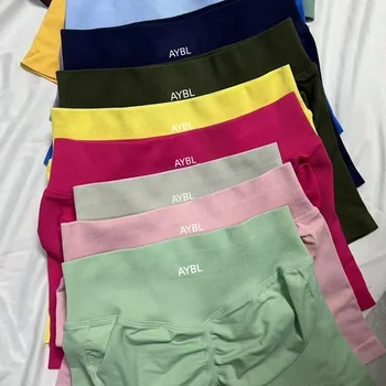 Fashion Shorts Low Waist Seamless Yoga Shorts Scrunch Bum Gym Shorts Women Workout Biker Stretch Fitness Shorts 1