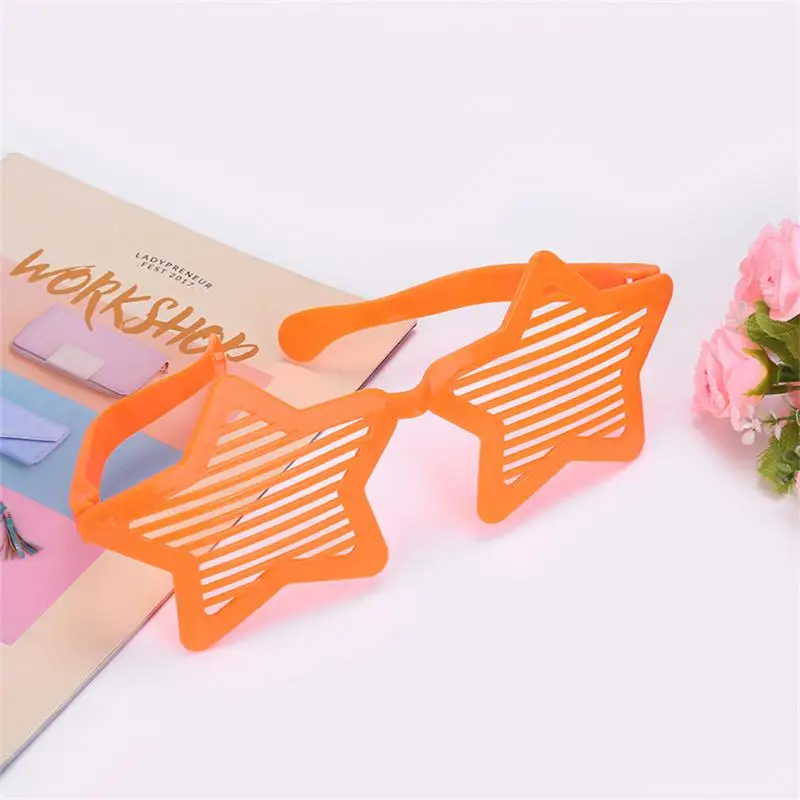 

Colorful Pentagram Glasses Plastic Blinds Children's Decorative Glasses Makeup Dressing Supplies Little Dinosaur Styling Eyewear