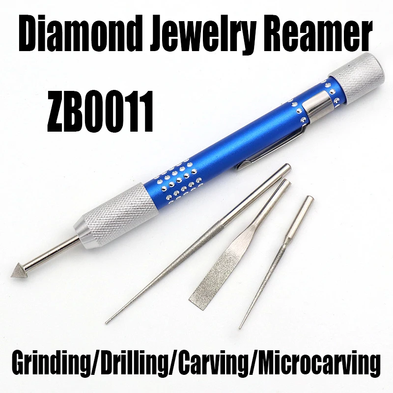 

1 Set Diamond Jewelry Reamer Tipped Reaming File Reamer Needle File Hole Enlarger Tool For Reaming Jewelry/Jade/Ceramic/Bead