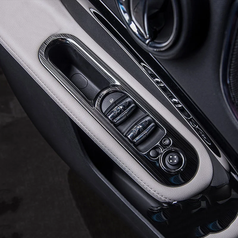 

4pcs Car Windows Control Panel Cover Stickers Moulding Trim Auto Styling Accessories For Coope r F 54 Club man F 60 Country man