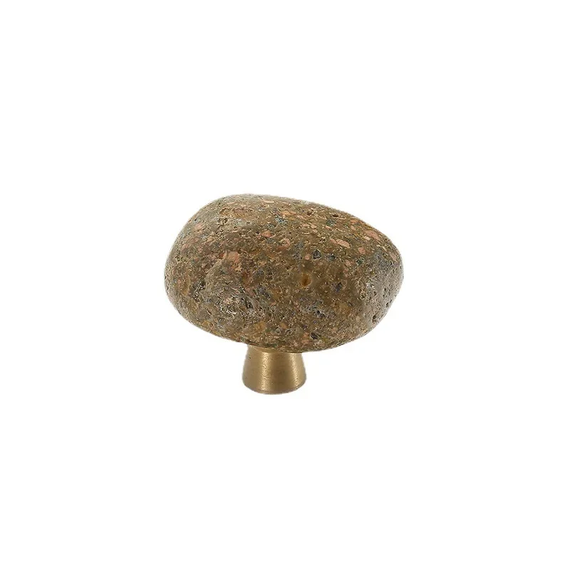 Natural Stone + Zinc Alloy Door Handles Unique Kitchen Cabinet Knobs and Handles Wardrobe Furniture Handle Drawer Pulls