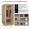Infrared Home Sauna Room, Low EMF 1200W/110V Heaters Panels,LCD Control Panel,10 Minutes Pre-Warm Up,Time and Temp Pre-Set Sauna 6