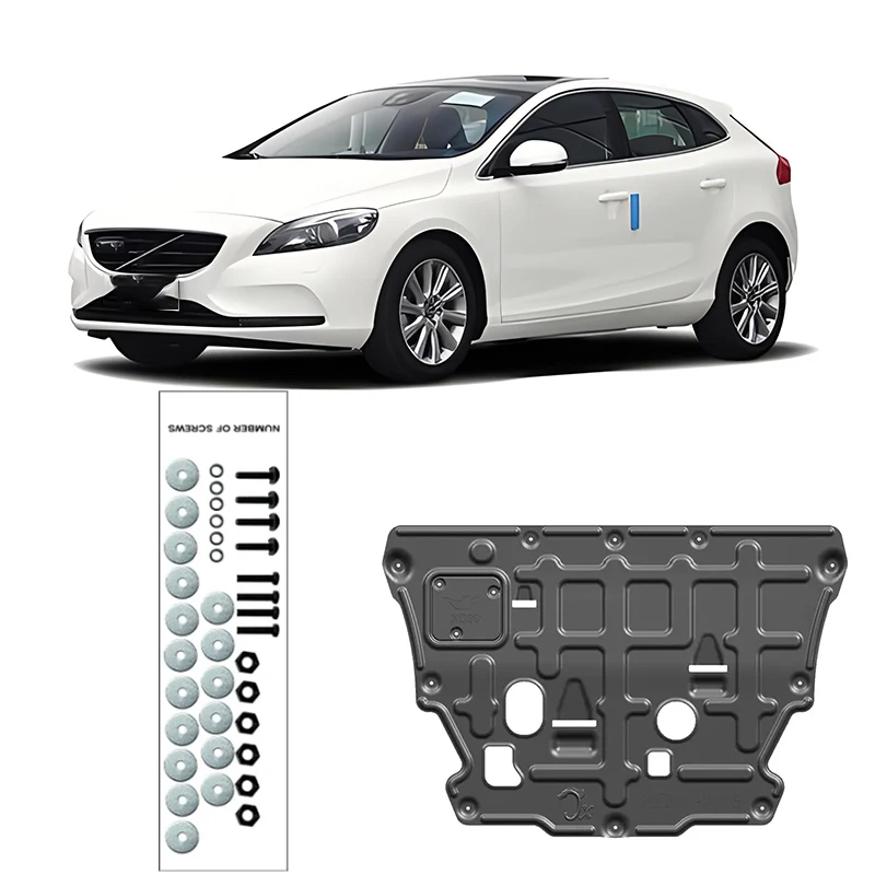 Car Motor Molding Chassis Mud Fedner Cover Per Volvo V40 2014-2019 2018 2017 Engine Splash Shield Guard Parafango Accessori