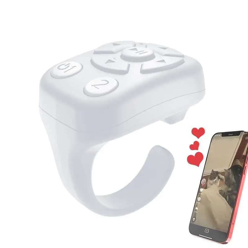 

Auto Clicker Remote Control Presentation Clicker Automatic Continuous Click Device Wireless Selfie Button Scrolling Button Ring