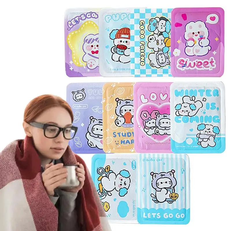 

Body Warmers 10Pcs Self Heating Warming Patch Universal Cartoon Animal Pattern Body Warmer Stickers for cold weather accessories