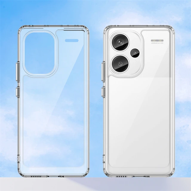 Funda transparente para Xiaomi Redmi Note 13 Pro Plus, cubierta de color  transparente - AliExpress