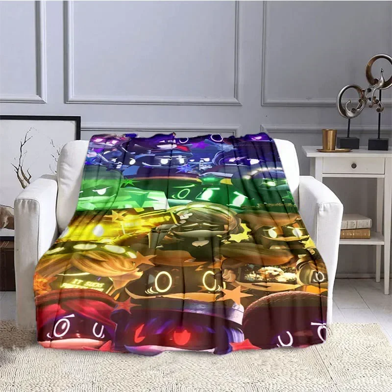 Murder-Drones Cartoon Printed blanket Flannel Warm blankets Soft and comfortable blanket bed linings cubre cama Birthday Gift 6