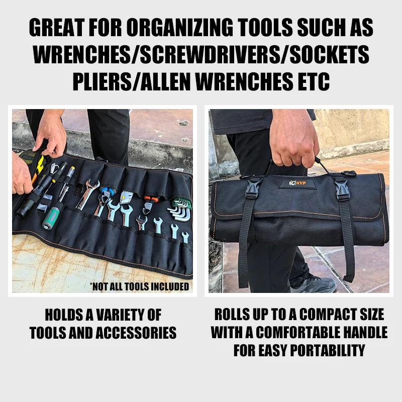 NYP NY-41 Maintenance Workman Roll Up Tool Bag Tools Packaging Tool Accessories 5