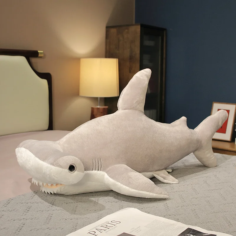 Almohada Gigante De Tiburón Ballena De Peluche De 45 Cm, Suave Y Cómoda, Ideal Para Dormir Y Decorar
