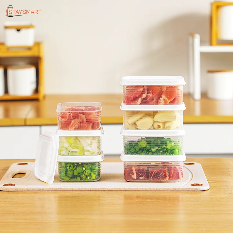 

BPA Free Plastic Food Storage Containers Portable Lunch Boxes Leakproof Microwave Refrigerator Freezer Safe Keep Produce