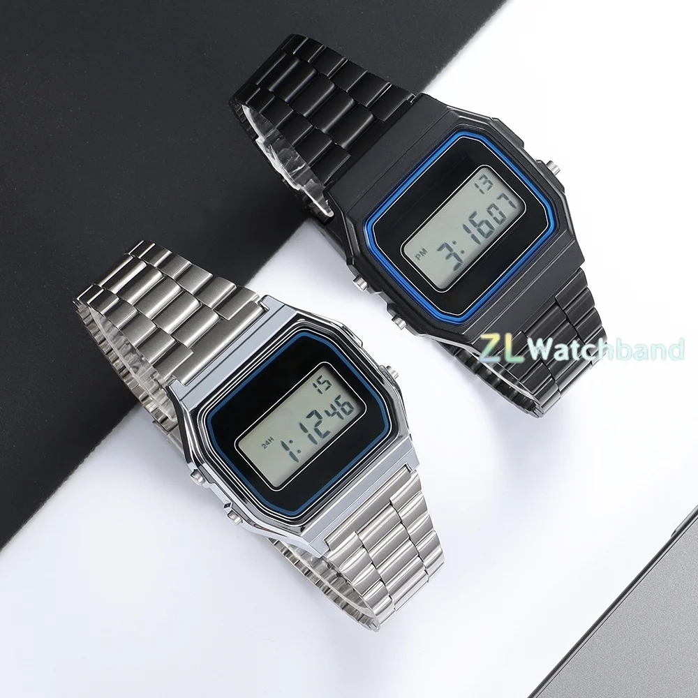 Stainless Steel Watch Strap - Premium Replacement Metal Band, 18mm