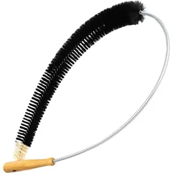 Radiator Cleaning Brush with Soft Goat Hair Bristles - Extra Long 120 cm (Black)