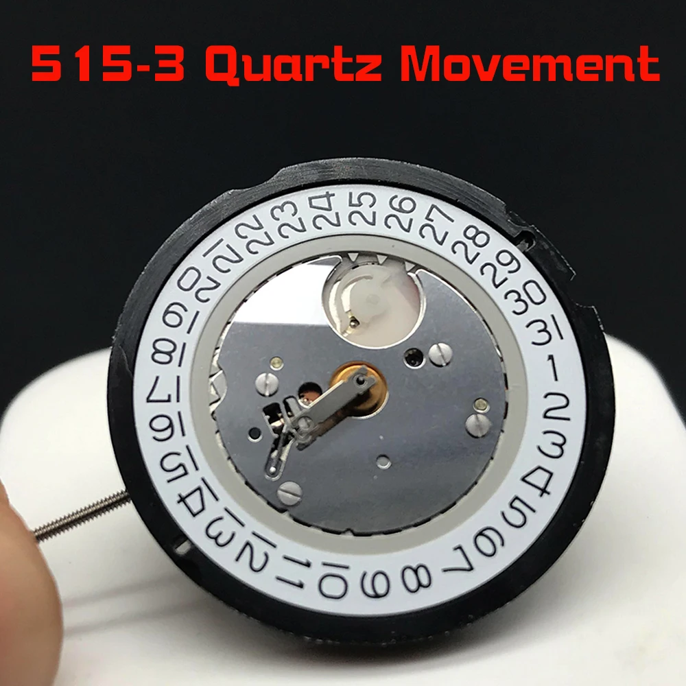 

Parts Ronda 515 Quartz Movement 515-3 Battery 371 Renata with Datewheel 1 Jewels Brand Mechanism for Wristwatch Replace