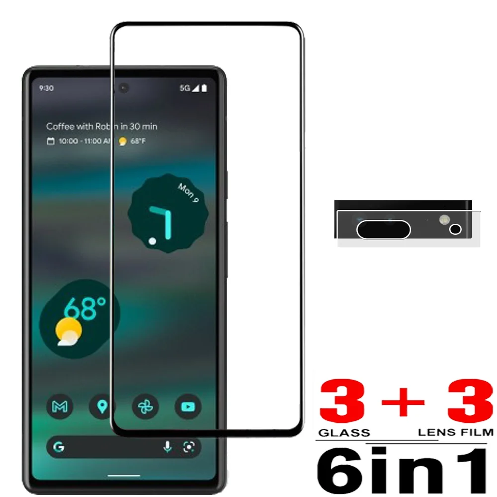 For Google Pixel 6a 7 7a 8 Pro Tempered Glass Pixel 6a Screen Protector  Pixel6a Phone Accessories Pixel 6 стекло Pixel7 Film
