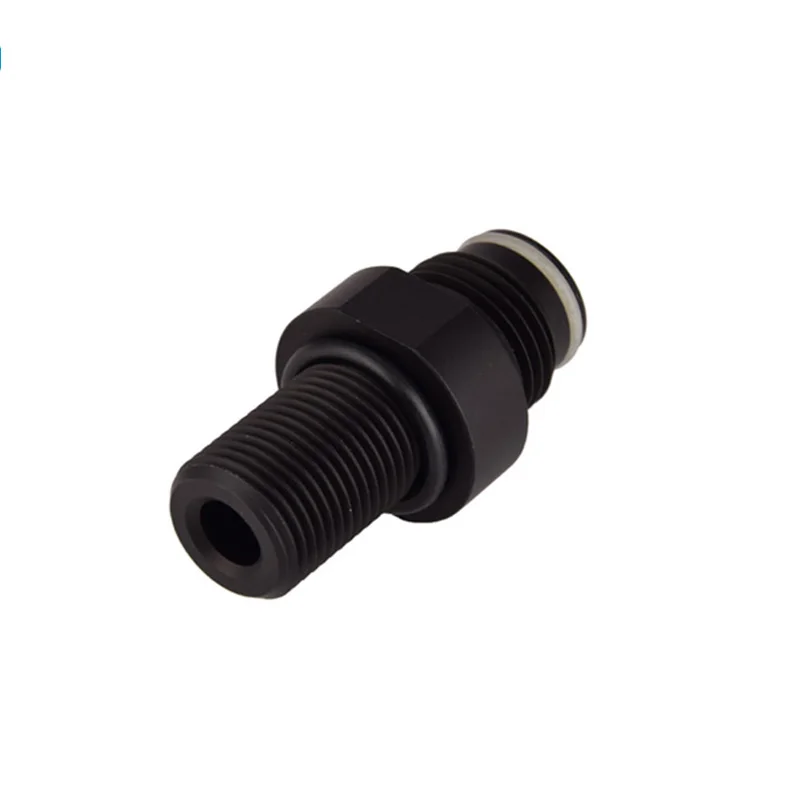 Adaptateur Vanne De Réservoir HPA G1/2-14 - On/Off ASA Fileté Noir (neuf)