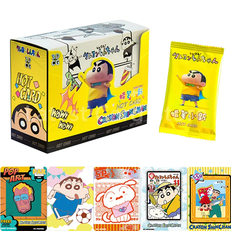 

2023 Original Crayon Shin-chan Limited Edition Rare Card Box Anime Character Limited SSP PAR SP Cards TCG Game Toy Children Gift