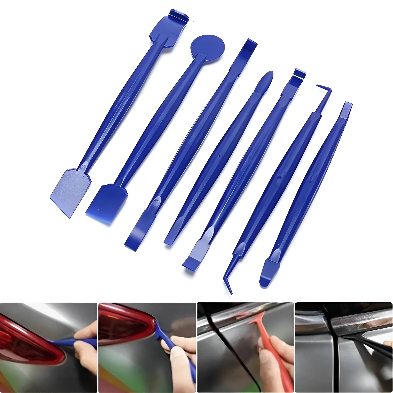 7pcs-set-Auto-Styling-Vinyl-Carbon-Fiber-Window-Ice-Remover-Cleaning ...