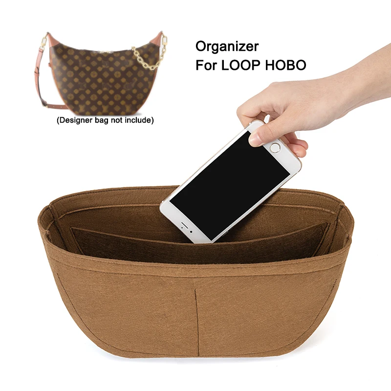 Insert Bag Organizer Liner Fits For Loop Hobo Bag,Handbag Shapers