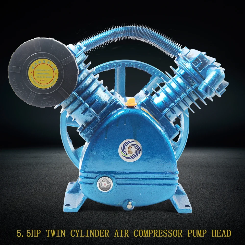 

Воздушный компрессор с двойным цилиндром V-типа, л.с., 21CFM, 175PSI, головка насоса, двухступенчатый и маховик