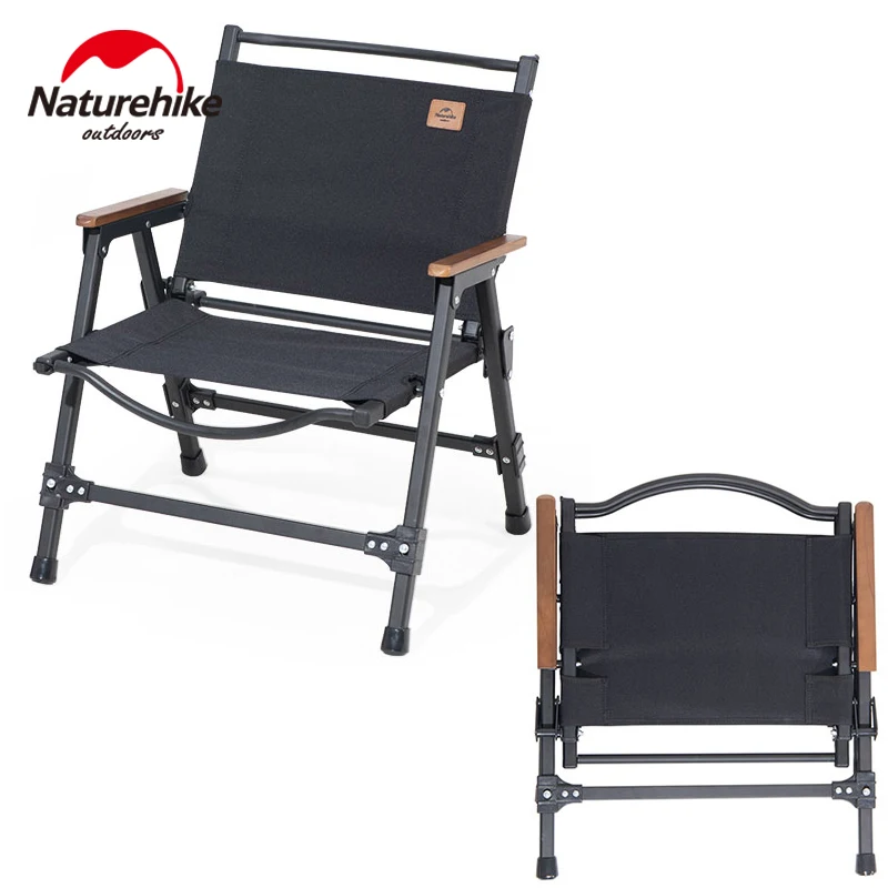 

Naturehike Portable Tourist Chair Folding Armchair Backrest Seat Outdoor Fishing Camping Picnic Aluminum Alloy Lightweight 2.7kg