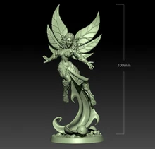 

100mm Resin Model Kits Forest Fairy Figure Unpainted No color Sculpture RW-157